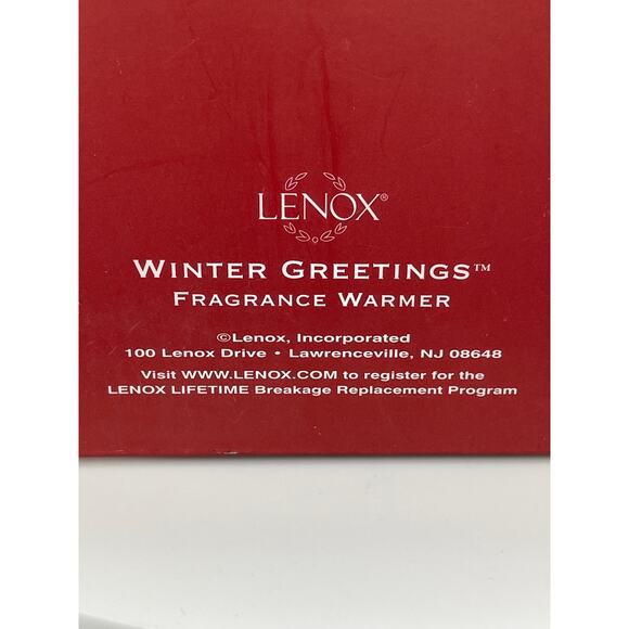 Lenox Winter Greetings Tea Light Wax Warmer, Porcelain Holiday Fragrance Warmer - Picture 10 of 11